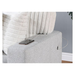 SONATA LIGHT GREY/WHITE REVERSIBLE PULL OUT SOFA BED