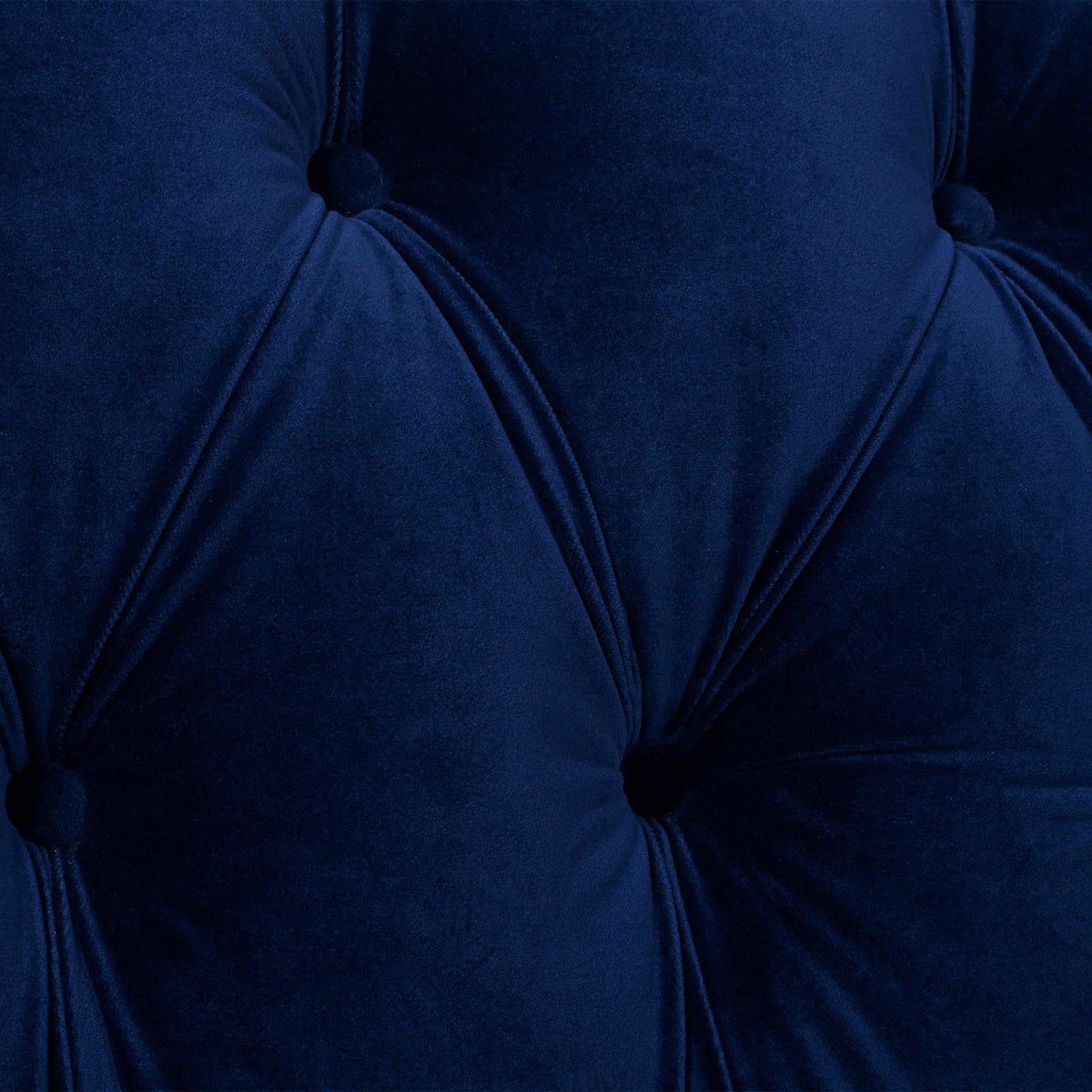 Harmony Rosa Victorian Chesterfield Tufted Sofa, Navy Blue Velvet