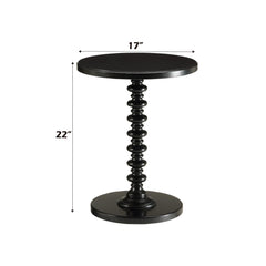 Eden Black Finish Accent Table