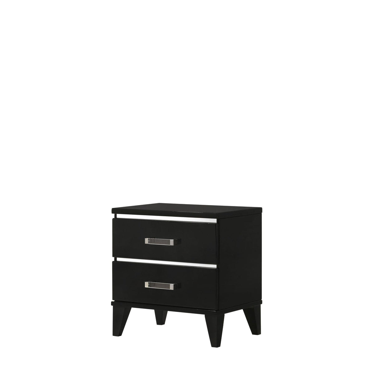 Genesis Black Finish Nightstand