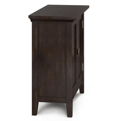 Diary 32 inch Wide Solid Wood Low Storage Cabinet in Brunette Brown