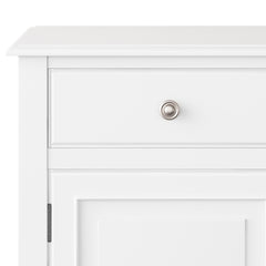 Celestia Solid Wood Entryway Storage Cabinet in White