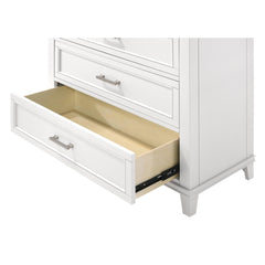 White 5 Drawer Chest