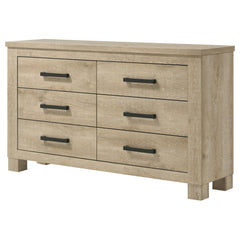 Poem Weathered Oak 6-drawer Bedroom Dresser