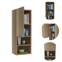 Clytemnestra Rectangle 2-Shelf Medicine Cabinet Light Oak