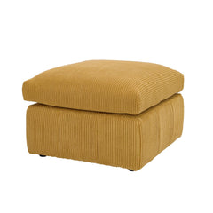 Square Corduroy Ottoman