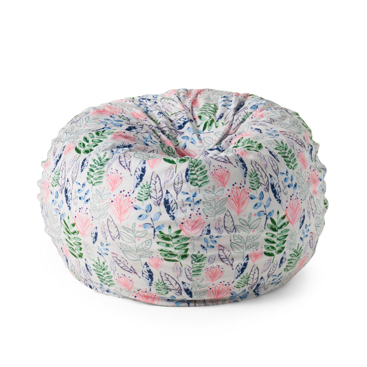 Paris 3 Foot rounded Bean Bag, Leaf Print