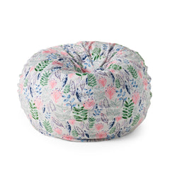 Paris 3 Foot rounded Bean Bag, Leaf Print