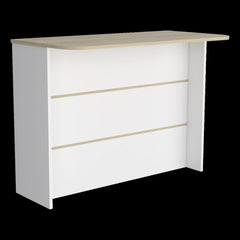 Chronicle Kitchen Island with Ample Workstation and 2-Tier Shelf