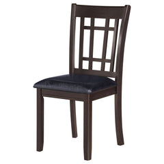 Mirage and Black Lattice Back Side Chairs (Set of 2)