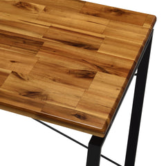 Saga Oak & Black Finish Writing Desk