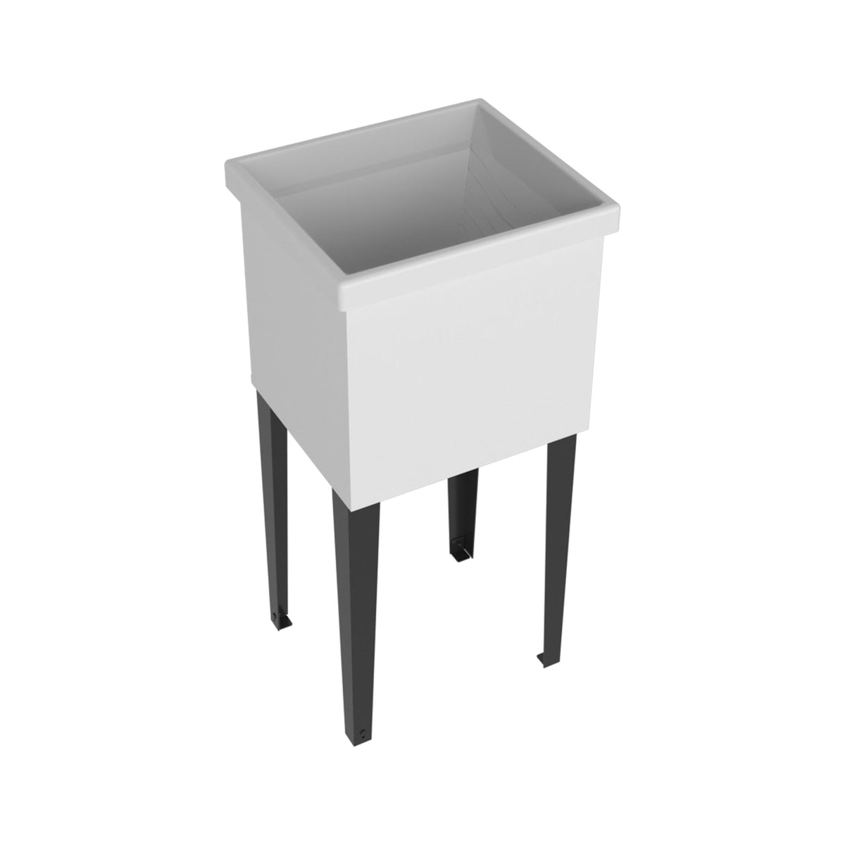 Utopia Freestanding and Compact Plastic Laundry Utility Sink with Four Legs, Utility Tub for Laundry Room, Garage or Kitchen