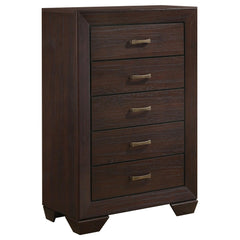 Asteroid Dark Cocoa 5-Drawer Chest