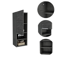 Display Cabinet Hazelton,Bathroom, Smokey Oak Finish