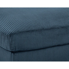 Corduroy Upholstered Rectangle Ottoman