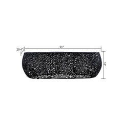T3601-50 Oval Coffee Table Black