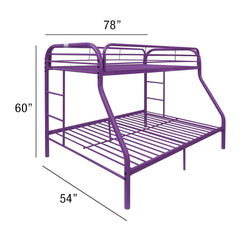 Neptune Purple Finish Twin/Full Bunk Bed