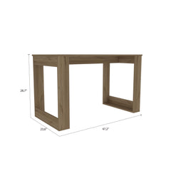 Demeter 120 Writing Desk, Four Legs -Light Oak