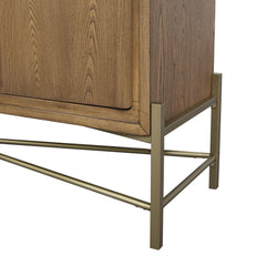 Metal Base Latte Sideboard