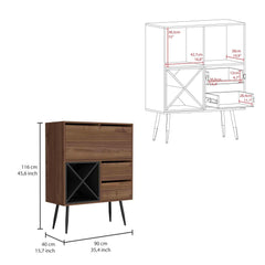 Revelation Bar Cabinet, One Cabinet, Two Drawers