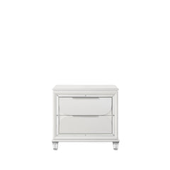 Cosmos Pearl White Finish Nightstand