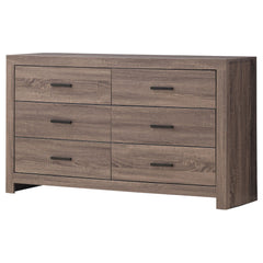 Agamemnon Barrel Oak 6-drawers Dresser