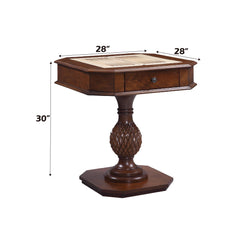 Celestia II Cherry Finish Reversible Chess Checker Game Table w/Game Tray (Chess Fingures Not Included)