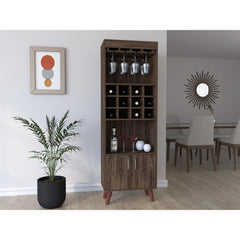 Bar Cabinet Bull, Living Room, Dark Walnut