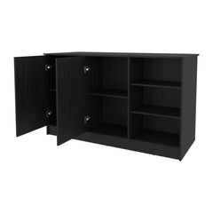 Meteor Kitchen Island with 2-Door and Open Storage