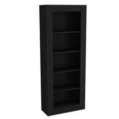 Waltz Bookcase, Vertical Design, Five Shelves -Black