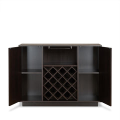 Story Espresso Finish Wine Cabinet