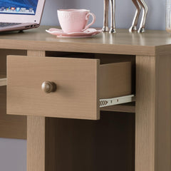 Avalon desk home office desk 39"W Compact desk Writing Desk Laptop Desk One drawer Keyboard Drawer Wooden Knob