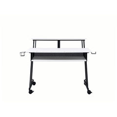 Halo White & Black Finish Music Recording Studio Desk