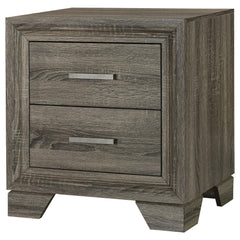 Hestia Brown Oak 2-drawer Nightstand Bedside Table