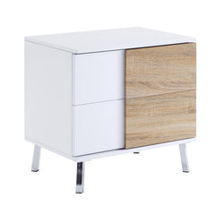Eden White High Gloss Finish End Table