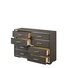 Quasar Gray Oak Finish Dresser