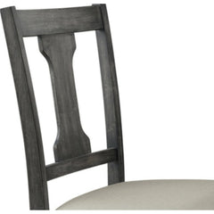 Avalon Tan Linen & Weathered Gray Finish Side Chair (Set of 2)