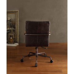Odysseus Antique Slate Top Grain Leather Office Chair