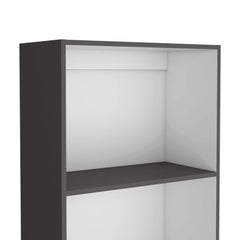Ode Matt Gray and White Tier Storage Shelves Bookcase