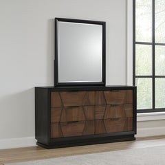 Neptune Traditional Style Mirror Made with Wood in Walnut(THIS ITEM INCLUDES MIRROR ONLY)
