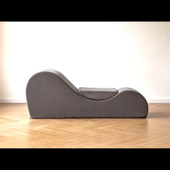 Revelation Chaise Lounge Chair Relaxation, Ergonomic Design with Soft Yet Firm High-Density Foam Core, Removable Machine-Washable Cover, Grey