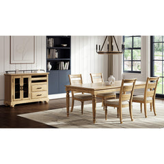 Demeter Back Side Chair - Caramel Finish (Set of 2)