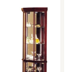 Archive Cherry Finish Curio Cabinet (Corner)