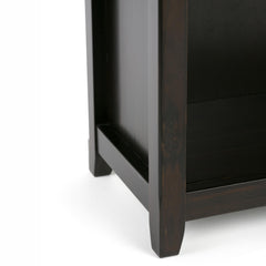 Atlas 30 inch Solid Wood 5 Shelf Bookcase in Hickory Brown