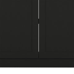 Olympus Cabinet Set, Two Shelves Black