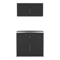 Cabinet Set Zeus, Garage, Black