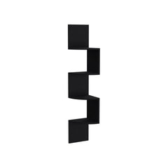 Theseus Corner Shelf, Modern Full-Wall Design with Multiple Shelving
