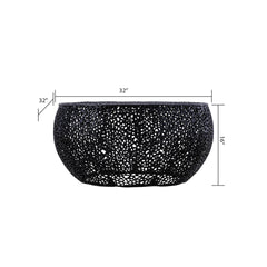 T3502-32 Round Coffee Table in Black