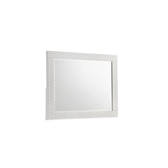 Galaxy Modern Style Mirror Made with Wood in White