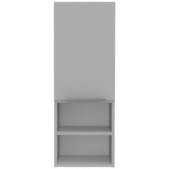 Legend Bathroom Cabinet, with Two Internal Shelves, Two External Shelves and Single Door, White